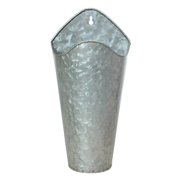 LOLIPPYY 1Pc Modern Iron Plant Bucket Wall Mounted Hanging Pot for Indoor Outdoor Decoration