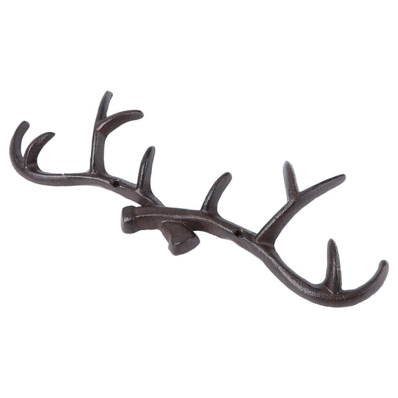 LOLIPPYY 1Pc Multi Function Antler Style Black Home Wall Hook for Hanging Coats