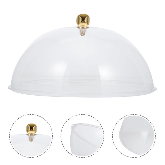 LOLIPPYY 1Pc Multipurpose Transparent Plastic Kitchen Cover Food Protective Round Cover