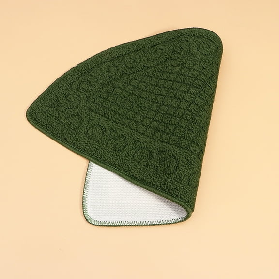 LOLIPPYY 1Pc Green Semi-Circle Non- Polypropylene Fiber Door Mat Indoor Entrance Rug for Home and Housewarming