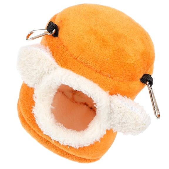 LOLIPPYY 1Pc Orange Soft Cotton Hamster Warm Hideout Bed Comfortable Pet Rest Nest