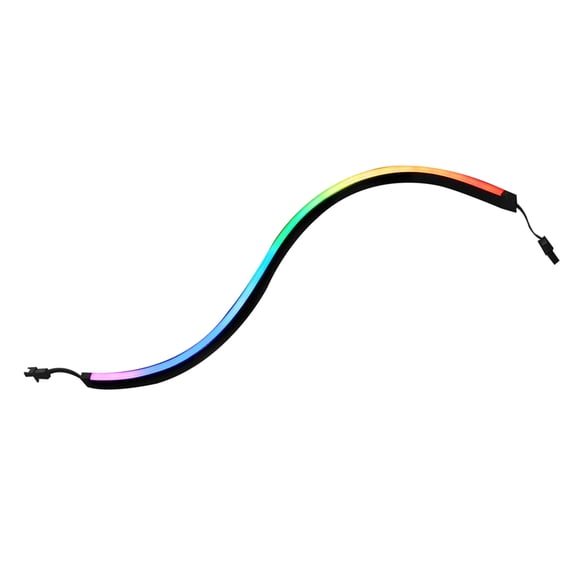 LOLIPPYY 1Pc Pc Case LED Light Bar with Clear Smooth Lighting and Adhesive Stickers