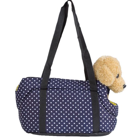 LOLIPPYY 1Pc Pet Storage Bag Navy Portable Backpack Breathable Scratch Resistant Outdoor