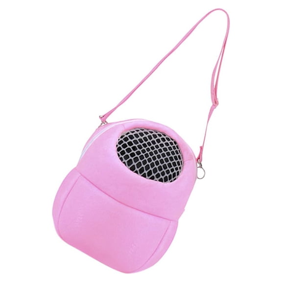 LOLIPPYY 1Pc Pink Hamster Bag Portable Outdoor Pet Carrier Pouch Breathable Lightweight Design