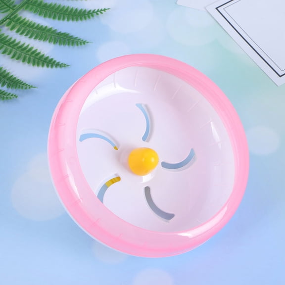 LOLIPPYY 1Pc Pink Small Animal Pet Exercise Wheel with Universal Mount and Safety Features