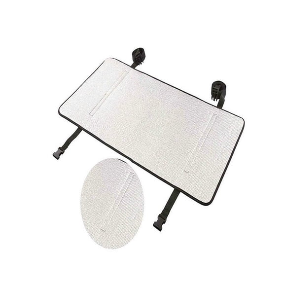 LOLIPPYY 1Pc Plated Silver Air Conditioner Shield Aluminum Foil Sunshade Easy Install Weather Resistant