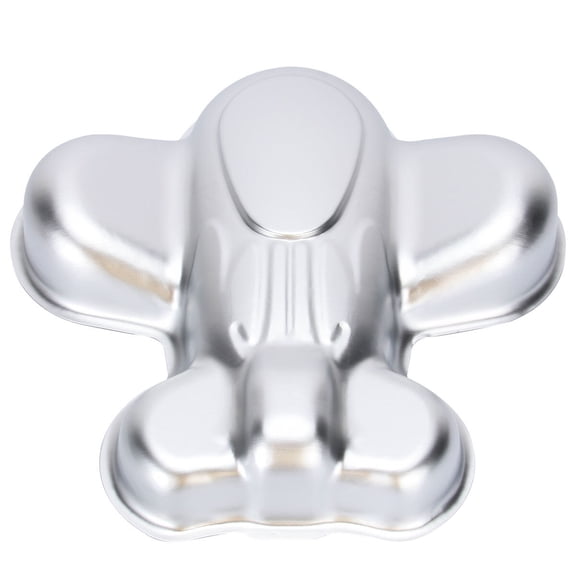 LOLIPPYY 1Pc Plated Silver Aluminum Alloy Airplane Shaped DIY Cake Mold for Baking Use