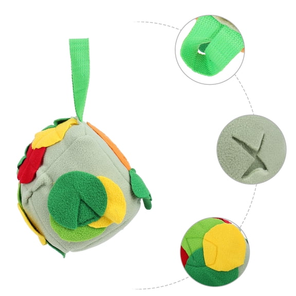 LOLIPPYY 1Pc Plush Dog Snuffle Ball Food Leaking Feeding Mat for Pet Training Fun
