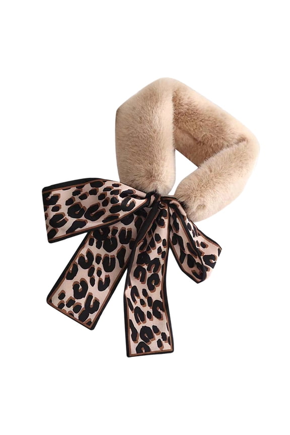 Plush Winter Scarf 1 Piece Soft Warm Ribbon Neck Warmer for Outdoor Cold Weather Comfort