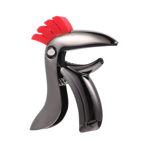 LOLIPPYY 1Pc Practical Folk Guitar Capo Zinc Alloy Guitar Tone Changer Guitar Accessory (Black)