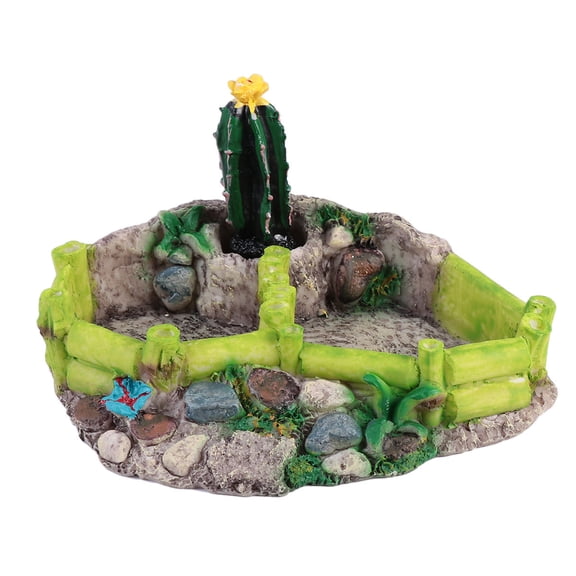 LOLIPPYY 1Pc Premium Resin Turtle Basin with Realistic Hand Painted Detail for Small Creatures