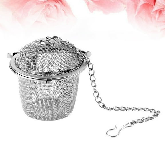 LOLIPPYY 1Pc Premium Stainless Steel Decoction Filter with Fine Slots Tea Spice Ball Infuser