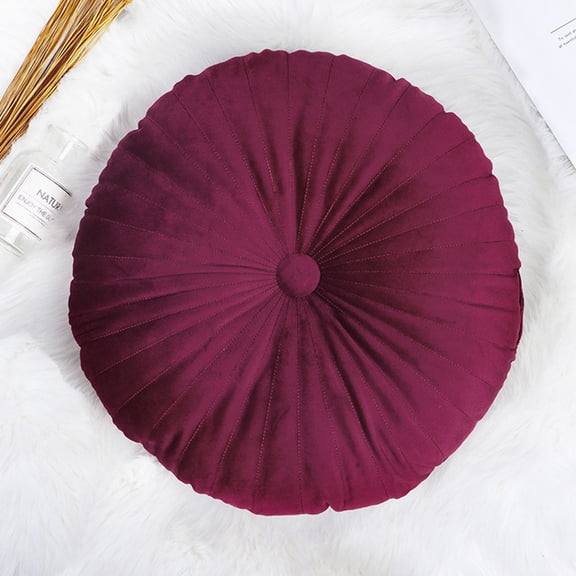 LOLIPPYY 1Pc Pumpkin Couch Cushion Made of Velour Soft Round Seat Pillow for Home Use