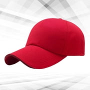 LOLIPPYY Red Baseball Cap 1Pc Stylish Sports Sun Hat Comfortable Outdoor Peaked Hat for Men Women