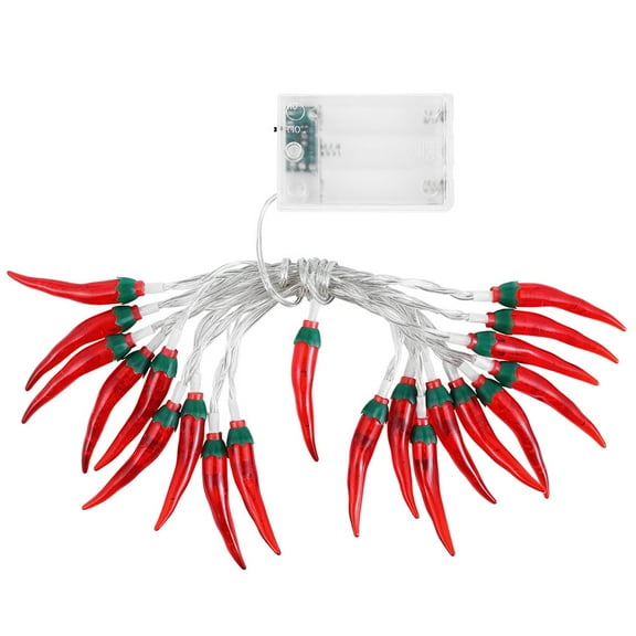 LOLIPPYY 1Pc Red Chili String Lamp LED Christmas Lights Indoor Light String for Atmosphere