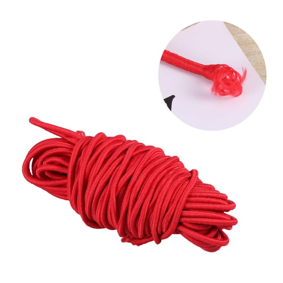 LOLIPPYY 1Pc Red Elastic Band Accessories Elastic Cord Round Stretch Rope for Home Use