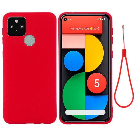 LOLIPPYY 1Pc Red Shockproof Liquid Silicone Phone Protector Easy Install Phone Accessory