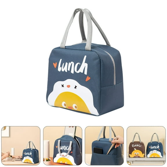 LOLIPPYY 1Pc Reusable Lunch Bag with Double Layer Insulation and Zipper Design Assorted