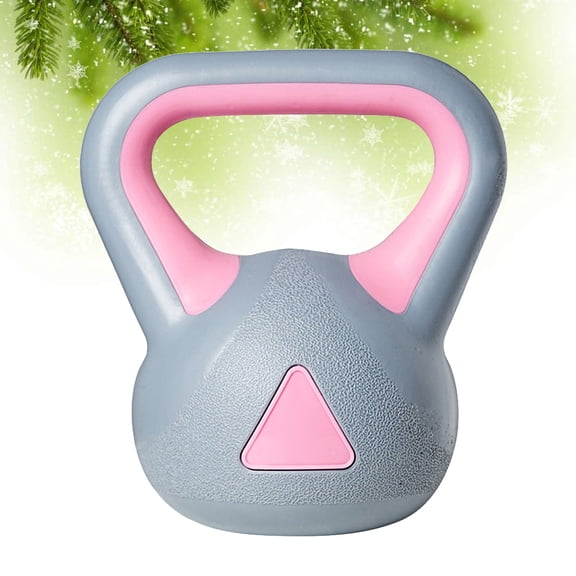 LOLIPPYY 1Pc Rubberized Fixed Kettle-Bell with Comfortable Grip for Full Body Workout Assorted Colors