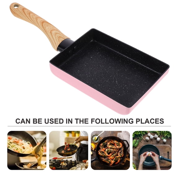 LOLIPPYY 1Pc Small Nonstick Frying Pan Bakelite Breakfast Pan for Home Cooks