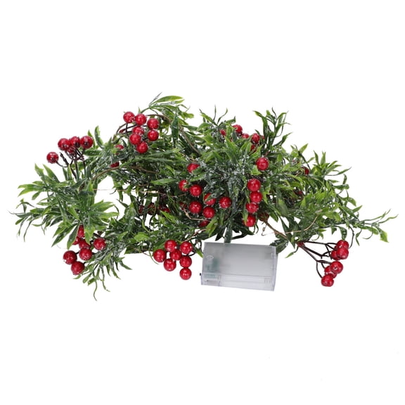 LOLIPPYY 1Pc Warm Glow Christmas Light String Green Plastic LED Strap for Home Party Decor