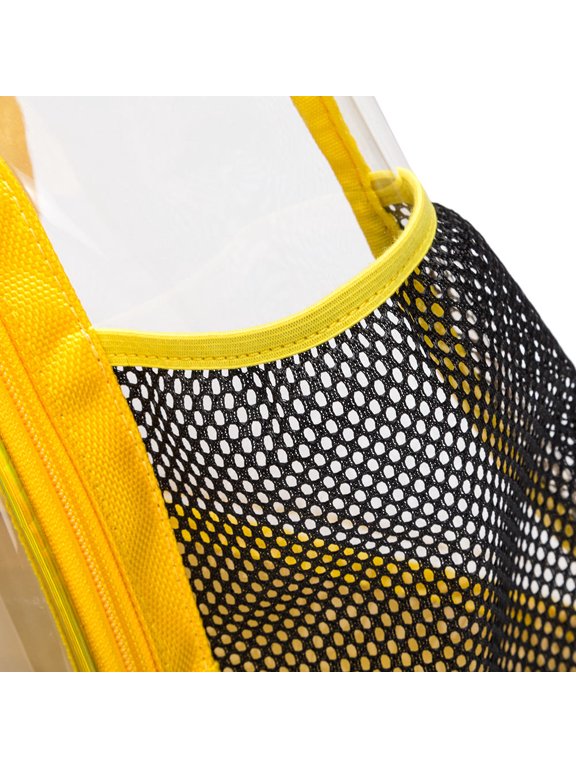 Yellow PVC Chest Bag, Crossbody Sling Pack for Hands-Free Travel, Outdoor Storage Pouch, 1 Piece