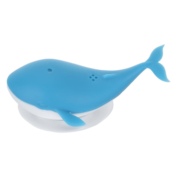 LOLIPPYY 1Pc Whale Shape Silicone Tea Filter Reusable Tea Strainer for Restaurant Use Blue