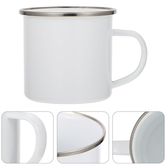 LOLIPPYY 1Pc White Blank Sublimation Mug DIY Photo Coffee Cup for Everyday Use