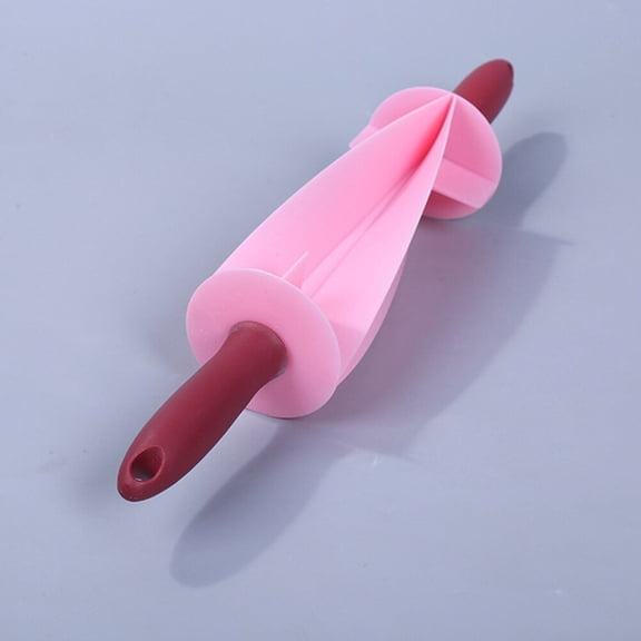 LOLIPPYY 1Pc White Croissant Cutter Roller with Hanging Hole Dishwasher Safe for Kitchen