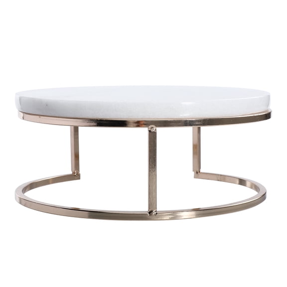 LOLIPPYY 1Pc White Marble Cake Tray with Widened Design Stable Cake Rack for Desserts