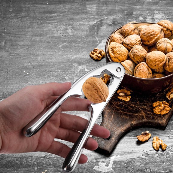 LOLIPPYY 1Pc Zinc Alloy Nut Plier for Walnut and Hazelnut Shelling with Ergonomic Kitchen Tool