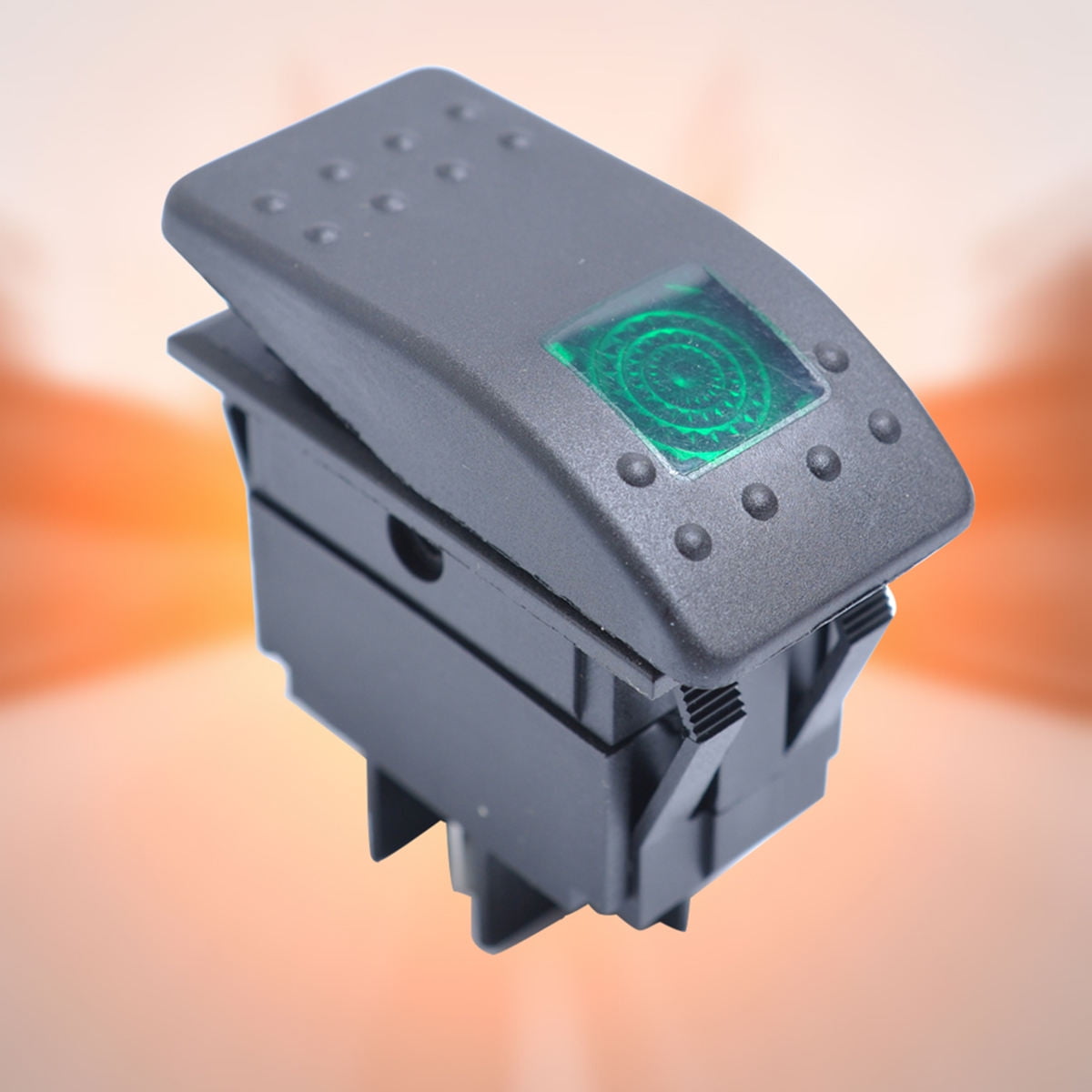 LOLIPPYY 1Pcs 12V 20A Green Plastic Car Rocker Switch With Led Light ...