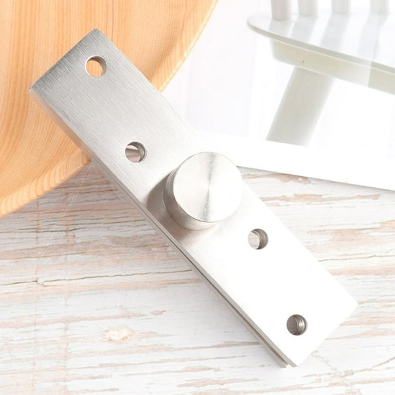 LOLIPPYY 1Pcs 9.5x2Cm Stainless Steel Hinges for Home and Degree Rotating Door Pivot Silver Square