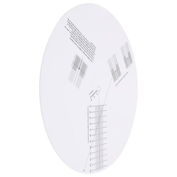 LOLIPPYY 1Pcs Anti-sliding Vinyl Record Pickup Calibration Plate for Turntable with White Acrylic Material