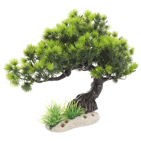 LOLIPPYY 1Pcs Aquatic Plants for Aquarium Green Simulation Tree Decor