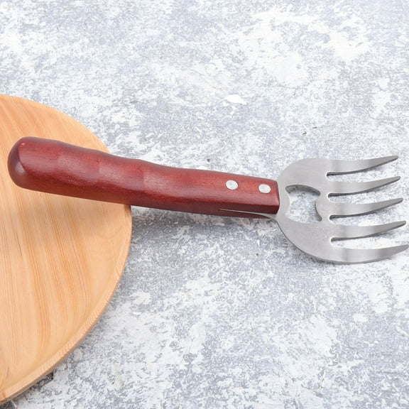 LOLIPPYY 1Pcs Bbq Barbecue Tool with Wood Handle for Home Cooks and Outdoor BBQ