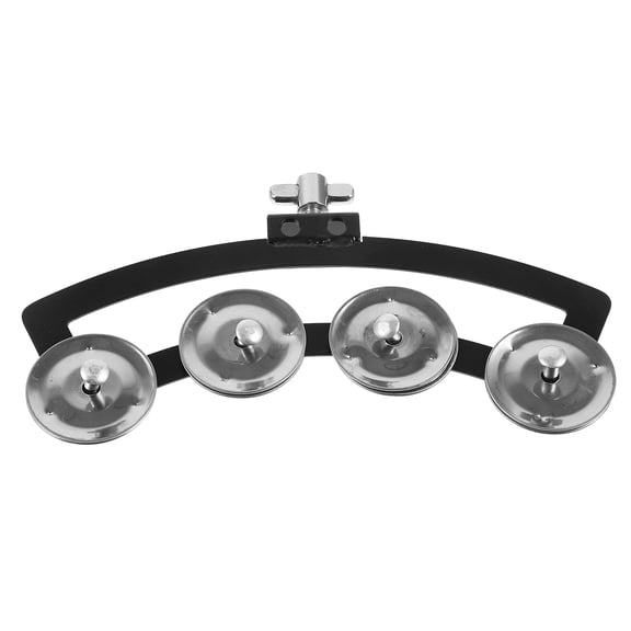 LOLIPPYY 1 Piece Aluminum Bell Kit with Drum Pad for Music Recording and Percussion Practice