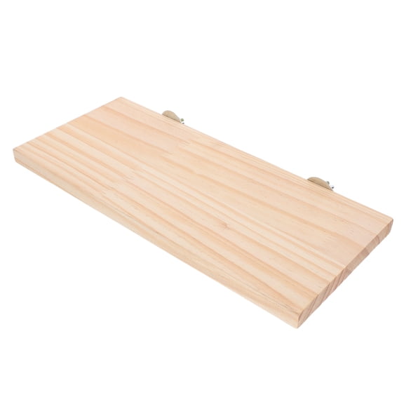 LOLIPPYY 1Pcs Bird Perch Platform Light Brown Flat Design For Climbing Resting Reducing Anxiety