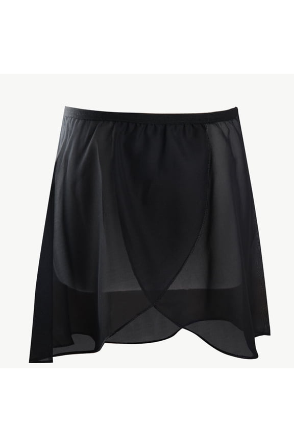 1Pcs Black Elastic Ballet Skirt Simple Design Performance Skirt For Girls Dance Dress