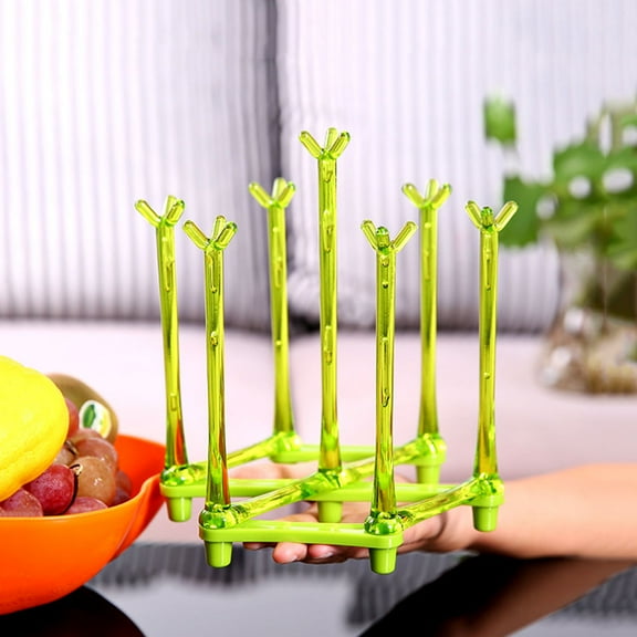 LOLIPPYY 1Pcs Bottle Rack Drying Holder Tree Branches Shaped Plastic Storage Rack for College Dorm and Camping