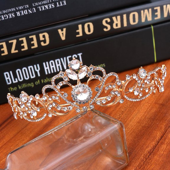 LOLIPPYY 1Pcs Bridal Hair Accessories for Women Rhinestone Crown Wedding Decor