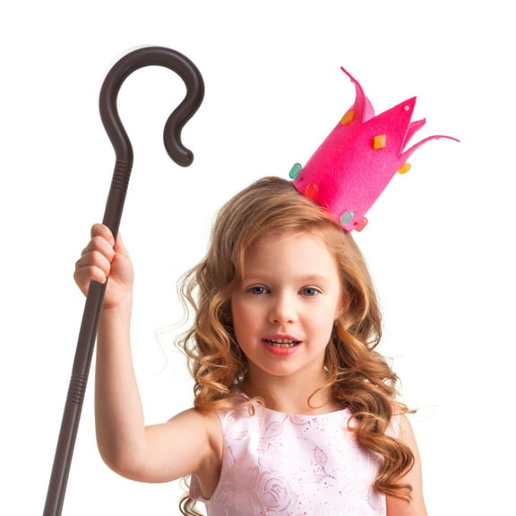 LOLIPPYY Brown Plastic Cane Prop - 1 Piece Costume Accessory for Parties, Festivals, , and Special Events