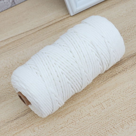 LOLIPPYY White Craft Rope Cord 1 Piece for Handmade Projects, Wall Hangings, Binding, Decorations and Crafts