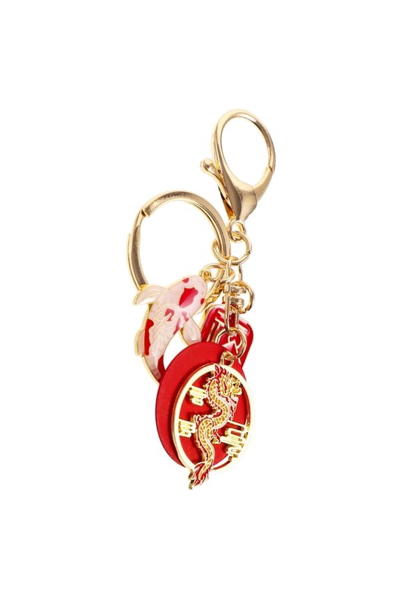 Multi-Color Dragon Keychain, Metal, Vibrant Design, 1 Piece Stylish Accessory for Bags and Keys