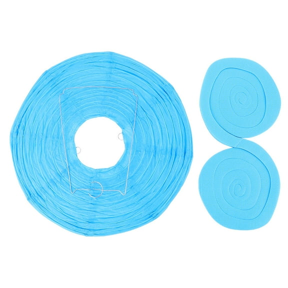 LOLIPPYY 1Pcs Decorative Lanterns Blue Paper Lanterns With Jellyfish Style For Festivals Parties Other Occasions