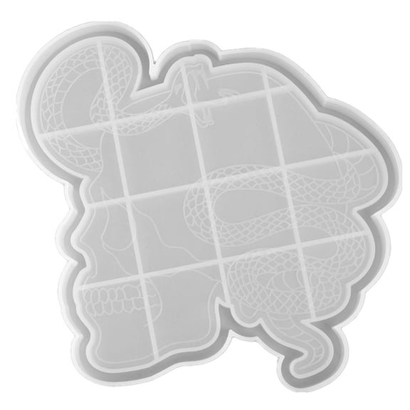 LOLIPPYY 1Pcs Decorative Plate Mold White Silicone for Craft Making DIY Activities