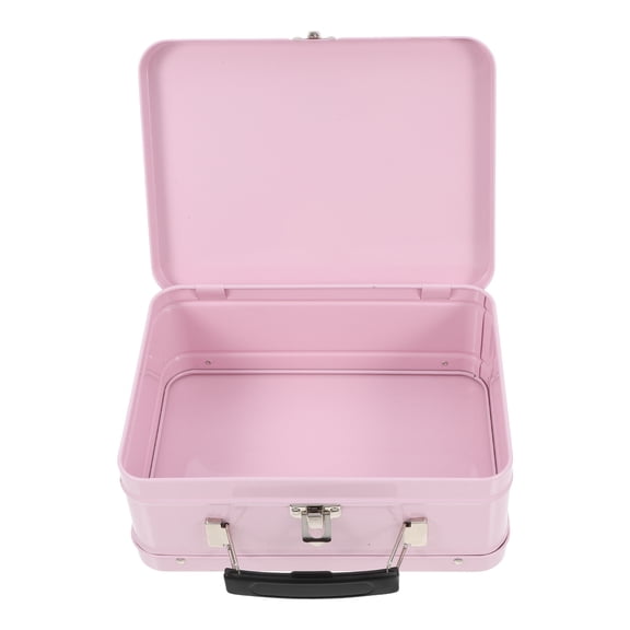 LOLIPPYY Metal Decorative Storage Box with Lid, 1 Piece - Ideal for Wedding Favors, Office Organization, and Home Use