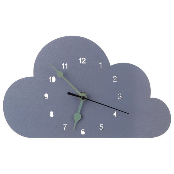 LOLIPPYY 1Pcs Desktop Clock Light Grey Minimalist Wall Clock for Adults with Time Display