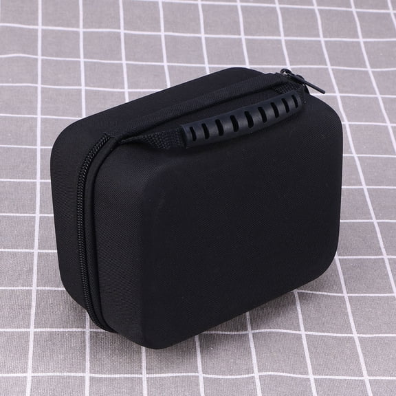 LOLIPPYY 1Pcs Essential Oils Travel Case 17.5X13.5X7Inch Black Rectangular Storage Shockproof Drop Proof Easy to Carry