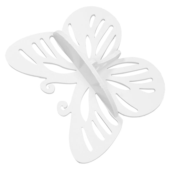 LOLIPPYY 1Pcs Floating Bedroom Shelves Plastic Butterfly Shape Storage for Decorators